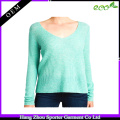 16FZCAS15 costilla tejiendo seda pullover cashmere